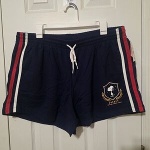 Target Navy Blue Women's Shorts with Red and White Stripes